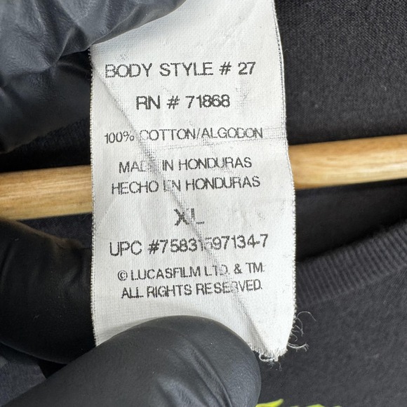 Star Wars Chewbacca Shirt Mens XL Black Rasta Graphic Tee T-Shirt Cotton‎ - Picture 3 of 8